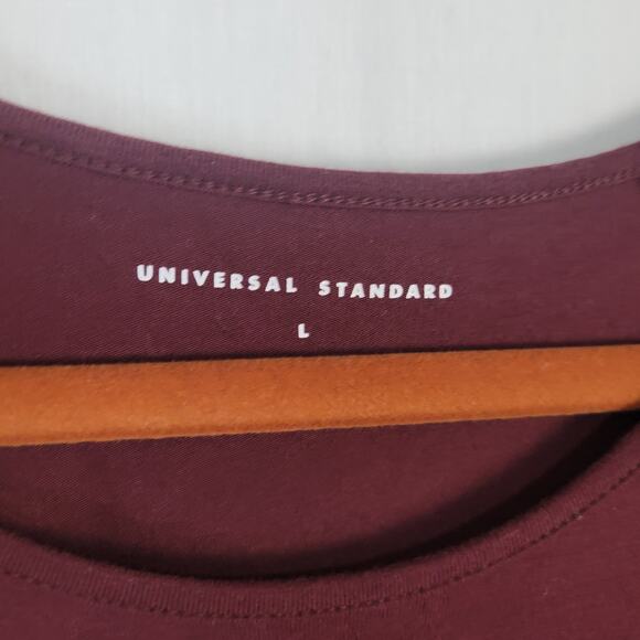 Universal Standard Iconic Geneva Dress sz 22-24 Black Cherry asymmetrical casual - Picture 5 of 8